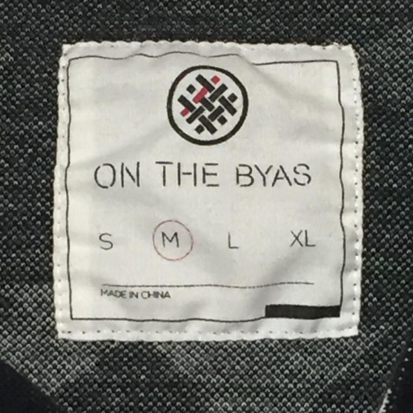 ON THE BYAS Black and White Aztec Hoodie - Picture 3 of 3